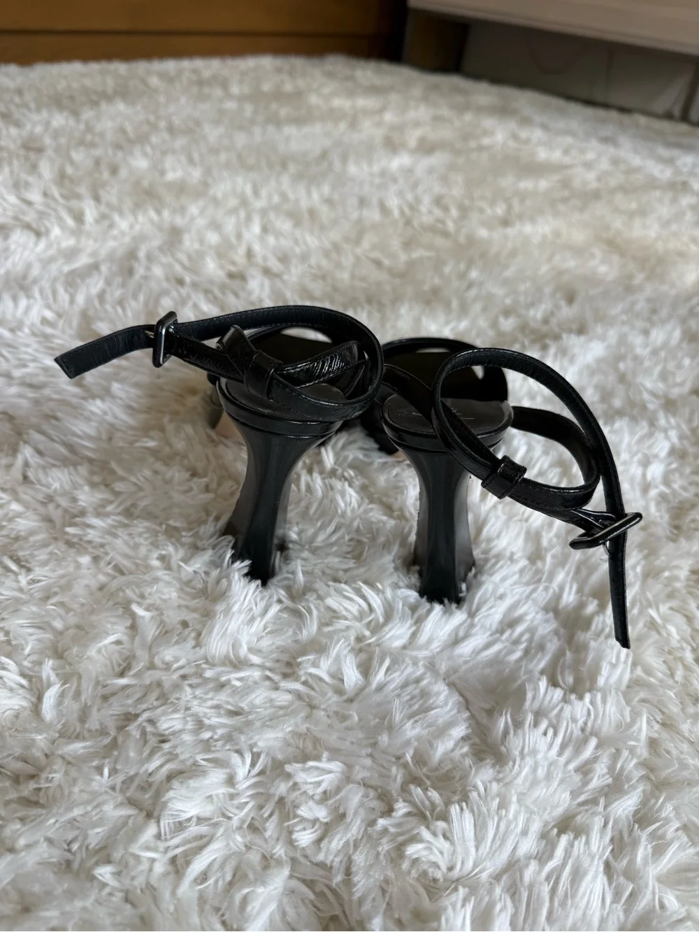 Giuseppe Zanotti Black Patent Platform Slingback Sandals (NWOT)